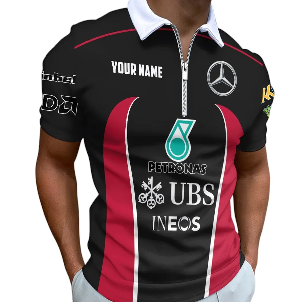 Speed Car Fans Gift Zipper Polo Shirt, Shirt Exclusive Logo Car CAR41204112500