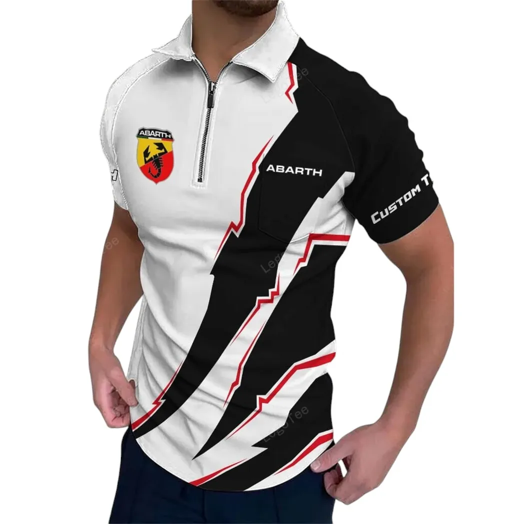 Speed Car Fans Gift Zipper Polo Shirt, Shirt Exclusive Logo For Car Lovers CAR128021025028