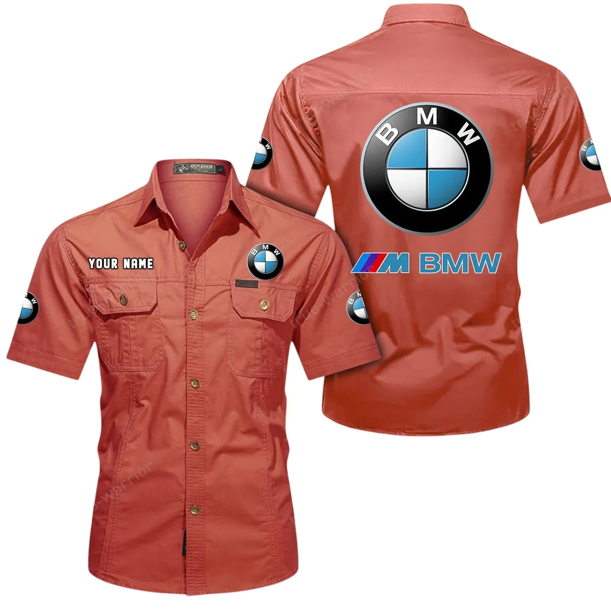 Speed Car Lovers Gift Short Sleeved Shirt, Button Up Shirt Exclusive Logo For Car Owners CAR444052625820 - Red