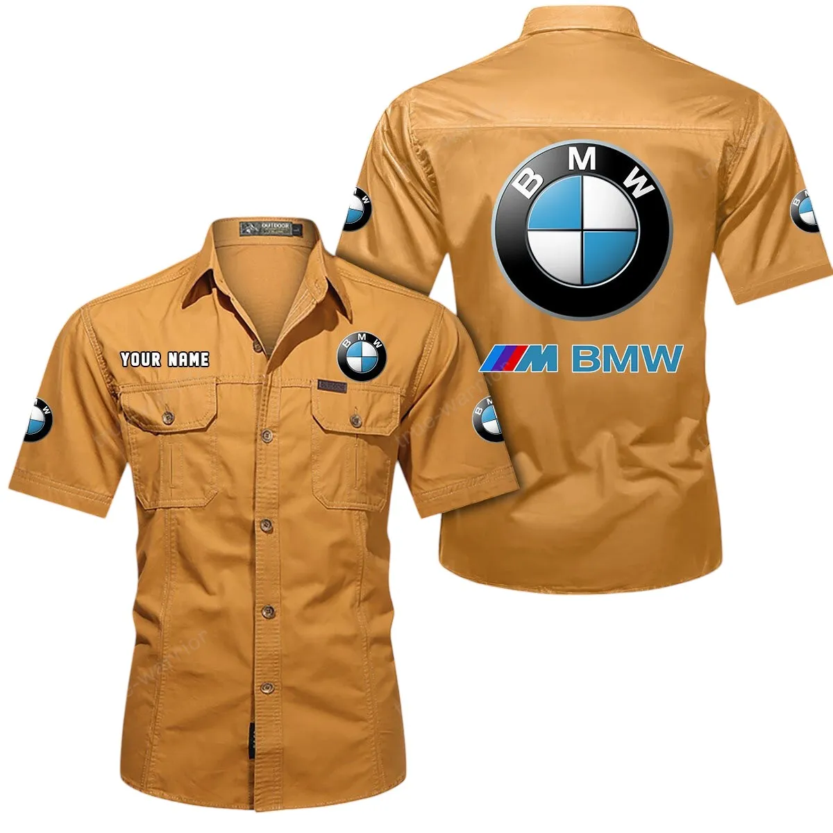 Speed Car Lovers Gift Short Sleeved Shirt, Button Up Shirt Exclusive Logo For Car Owners CAR444052625820 - Turmeric