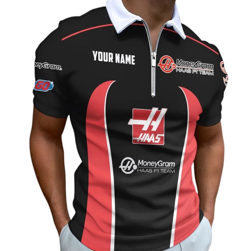 Speed Racing Auto Fans Gift Zipper Polo Shirt, Shirt Exclusive Logo Speed Racing Auto CAR41204112506