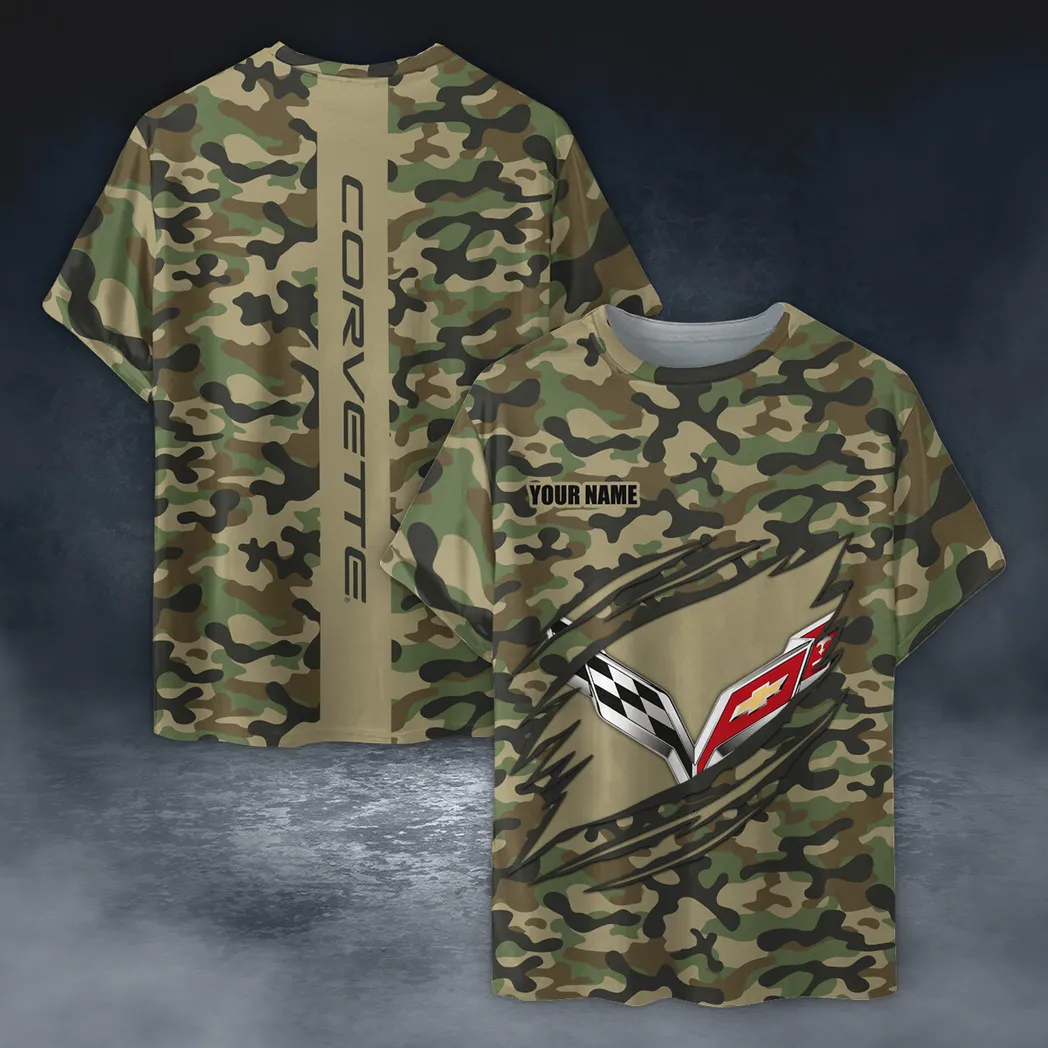 Speed Vintage Car Fans Gift T-Shirt, Shirt Camo Style For Car Owners, Custom Name CAR210040825695