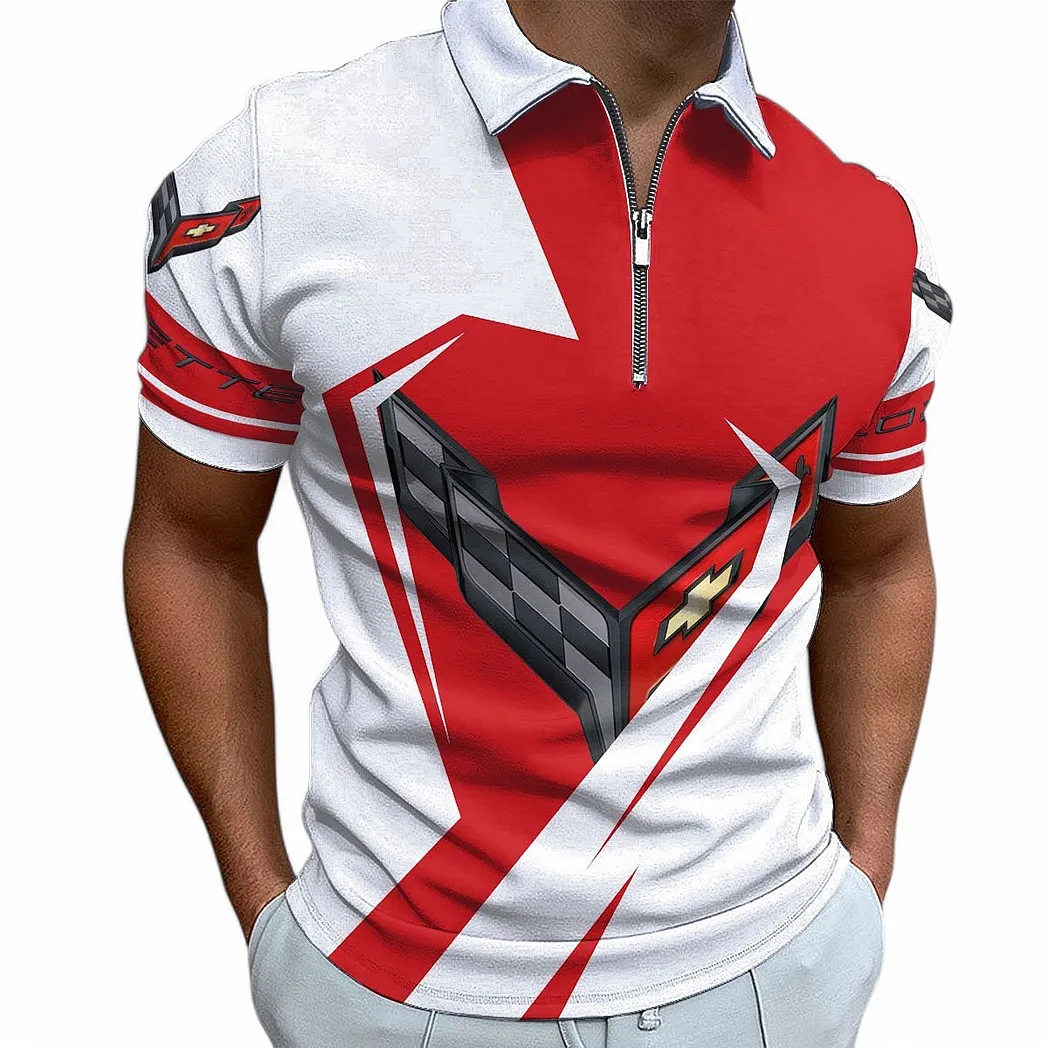 Speed Vintage Car Fans Gift Zipper Polo Shirt, Polo Shirt All Over Print For Speed Vintage Car Fan CAR68022125933