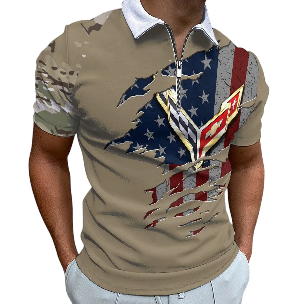 Speed Vintage Car Fans Gift Zipper Polo Shirt, Shirt Exclusive Logo For Speed Vintage Car Lovers CAR340213017-1