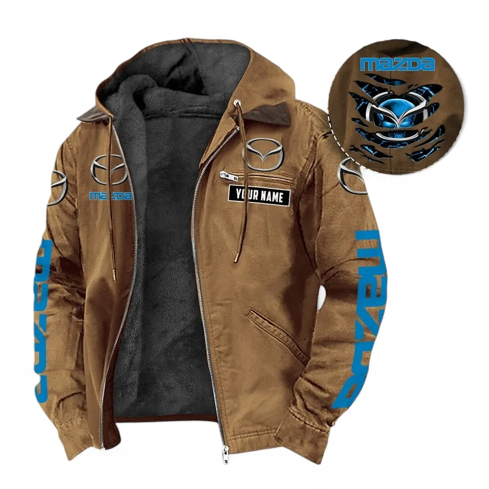 Sports Car Power Fans Gift Hooded And Flannel Hoodie, Jacket Exclusive Logo For Car Owners, Custom Name CAR391072125702-Camel