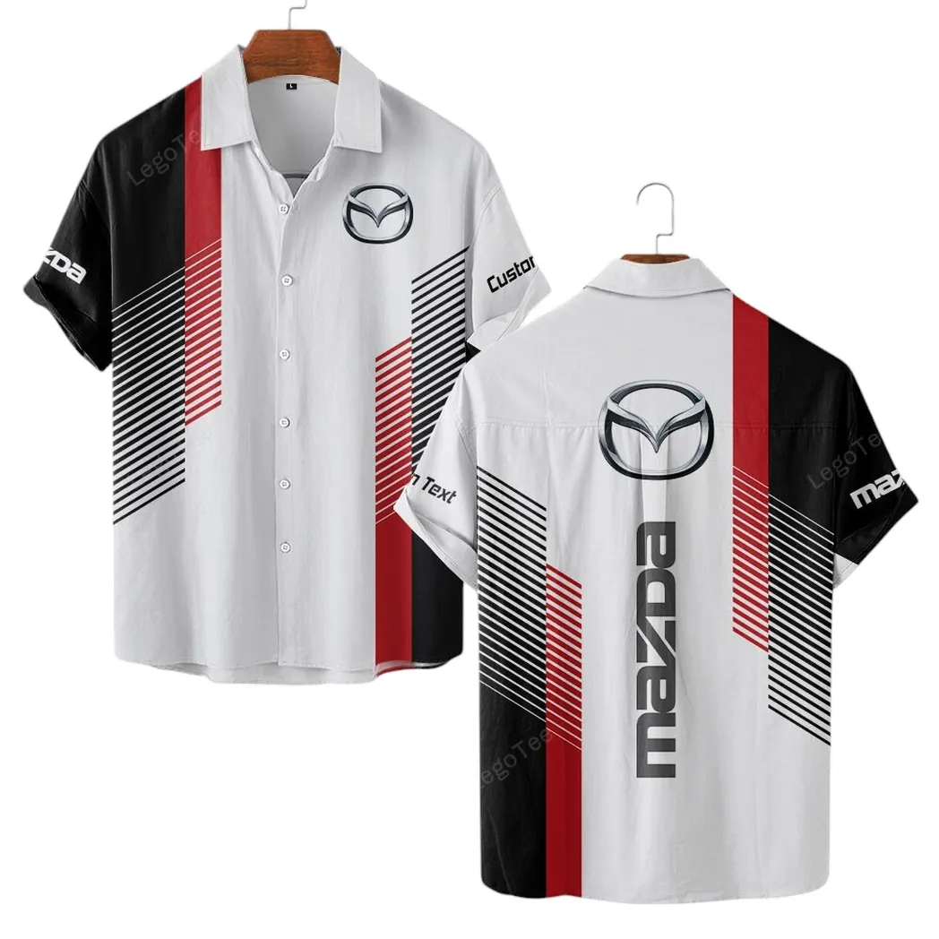 Sports Car Power Lovers Gift Hawaiian Shirt, Button up Shirt Exclusive Logo For Sports Car Power Lovers, Custom Name CAR10703122548