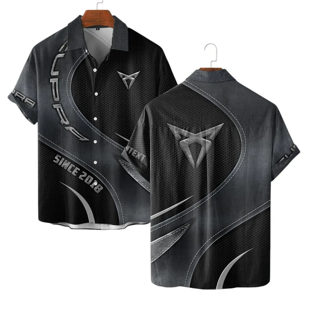 Sporty Car Vintage Lovers Gift Hawaiian Shirt, Button up Shirt Exclusive Logo For Sporty Car Lovers, Custom Name CAR17102252511