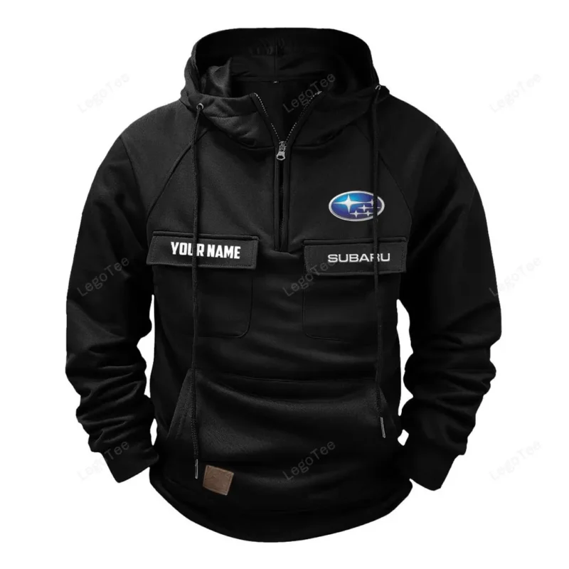 Auto Hoodie Tactical Quarter Zip, Hoodie Exclusive Logo For Auto Lovers - Black CAR109021425370-2