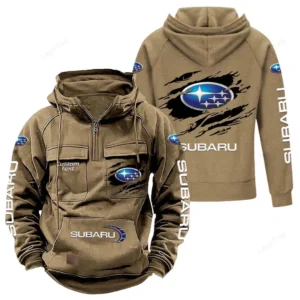 Auto Hoodie Tactical Quarter Zip, Hoodie Exclusive Logo For Auto Lovers - Khaki CAR122021425020-4