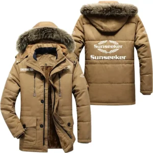 Boat Parka hoodie, Coat with Hood Exclusive Logo For Car Motorcycles Lovers CAR7002082214 - Khaki