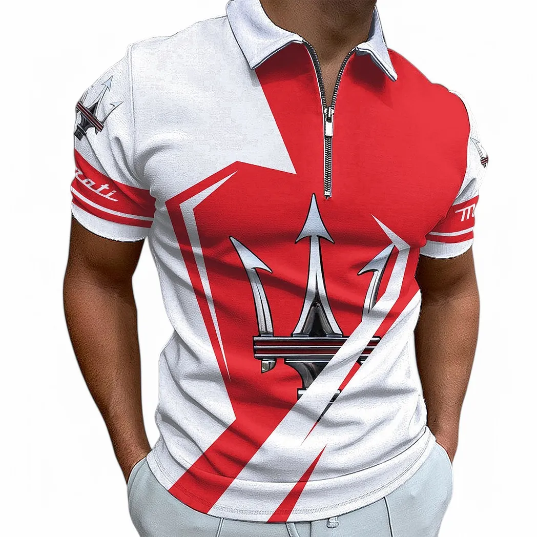 Supercar Fans Gift Zipper Polo Shirt, Polo Shirt All Over Print For Supercar Fan CAR68022125962