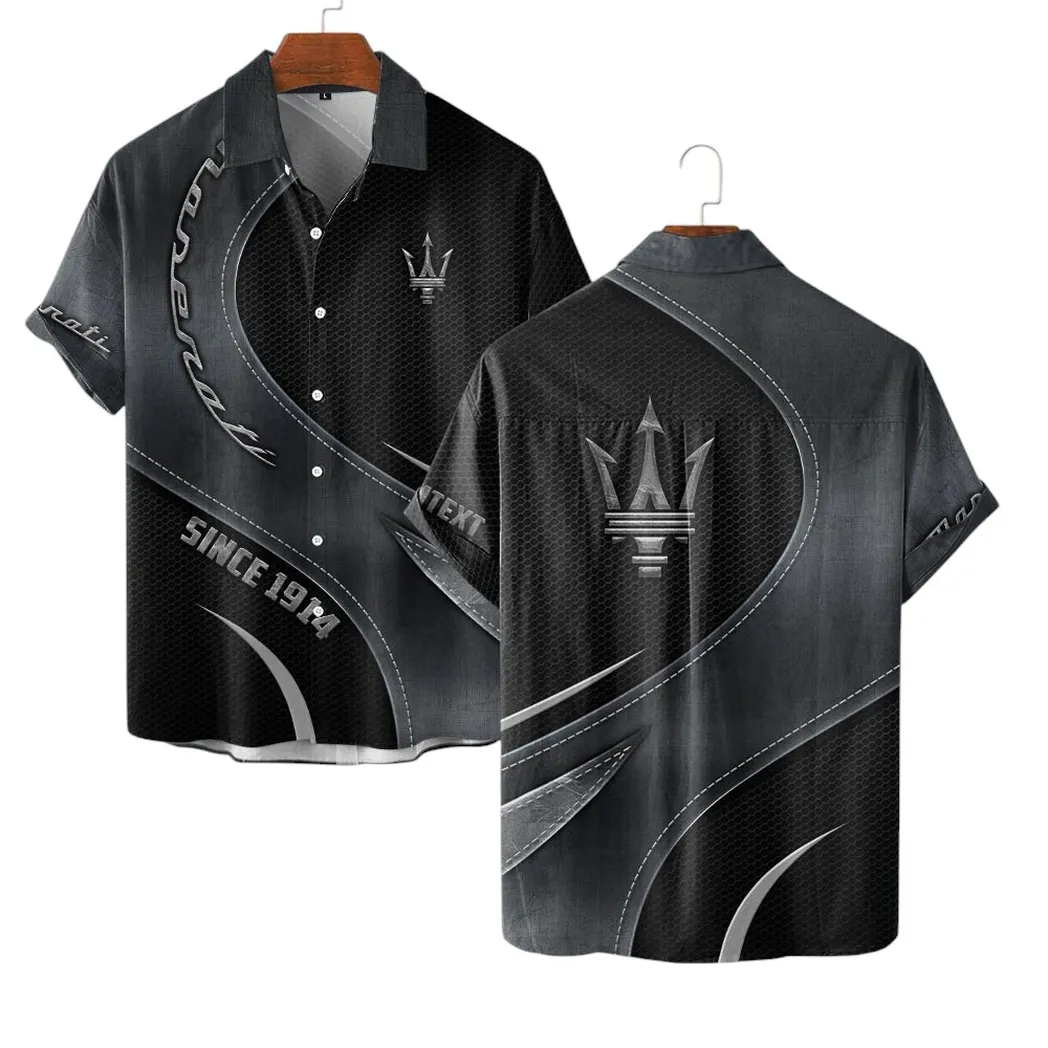 Supercar Vintage Lovers Gift Hawaiian Shirt, Button up Shirt Exclusive Logo For Supercar Lovers, Custom Name CAR17102252535