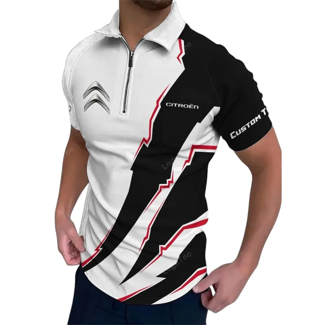 SUV Car Fans Gift Zipper Polo Shirt, Shirt Exclusive Logo For SUV Car Lovers CAR128021025022