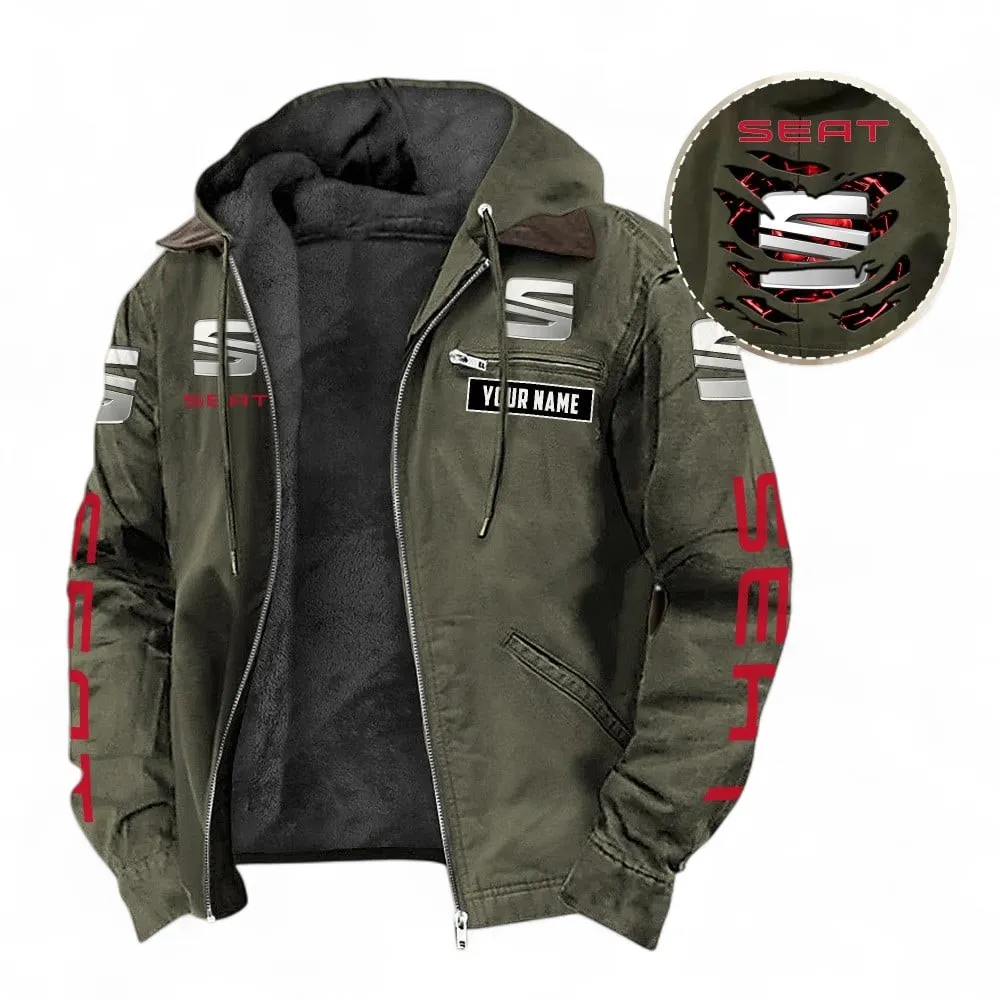 SUV Fans Gift Hooded And Flannel Hoodie, Jacket Exclusive Logo For Car Lovers, Custom Name CAR391072125718-Green