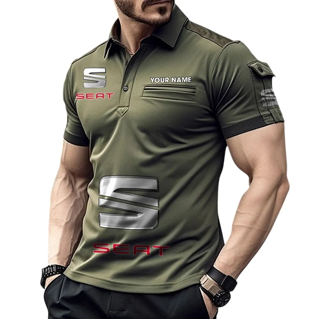 SUV Fans Gift Pocket Polo Shirt, Polo Shirt Exclusive Logo For SUV Fan, Custom Name CAR450051325391 - Green