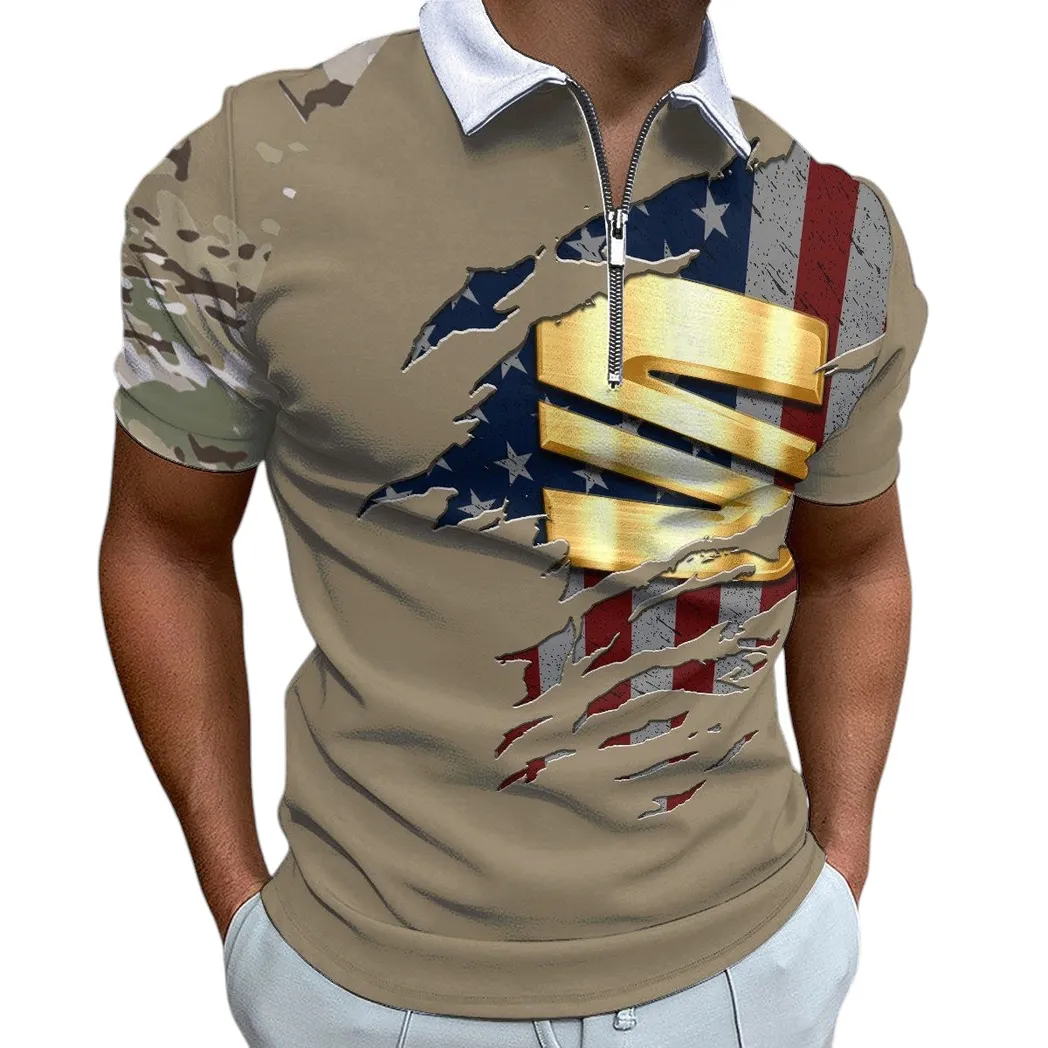 SUV Fans Gift Zipper Polo Shirt, Shirt Exclusive Logo For SUV Lovers CAR340213062-1