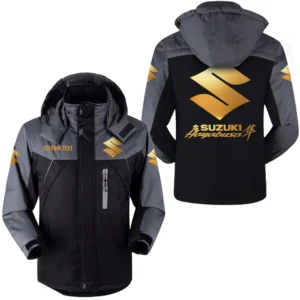 Classic Car Outdoor Charging Suit, Exclusive Logo Fleece Truckket For Car Fans HFLJ0112312130 - Black