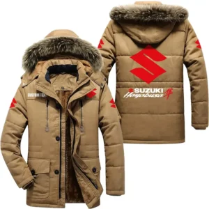 Classic Car Parka hoodie, Coat with Hood Exclusive Logo For Car Motorcycles Lovers CAR7002082215 - Khaki