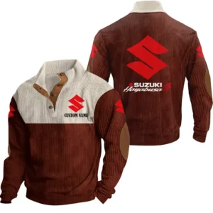 Classic Car Men's Stand Up Collar Base Shirt, Collar Hoodie Exclusive Logo For Car Motorcycles Fans CAR20012174 - Red