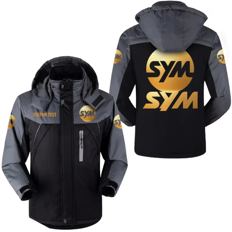 Motors Outdoor Charging Suit, Exclusive Logo Fleece Truckket For Car Fans HFLJ0112312131 - Black