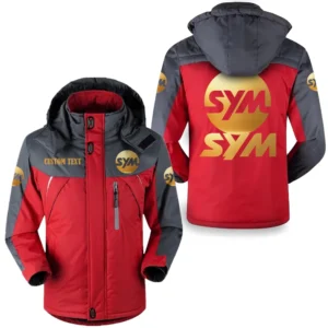Motors Outdoor Charging Suit, Exclusive Logo Fleece Truckket For Car Fans HFLJ0112312131 - Red