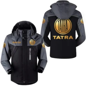 Tractors Outdoor Charging Suit, Exclusive Logo Fleece Truckket For Car Fans HFLJ0112312132 - Black