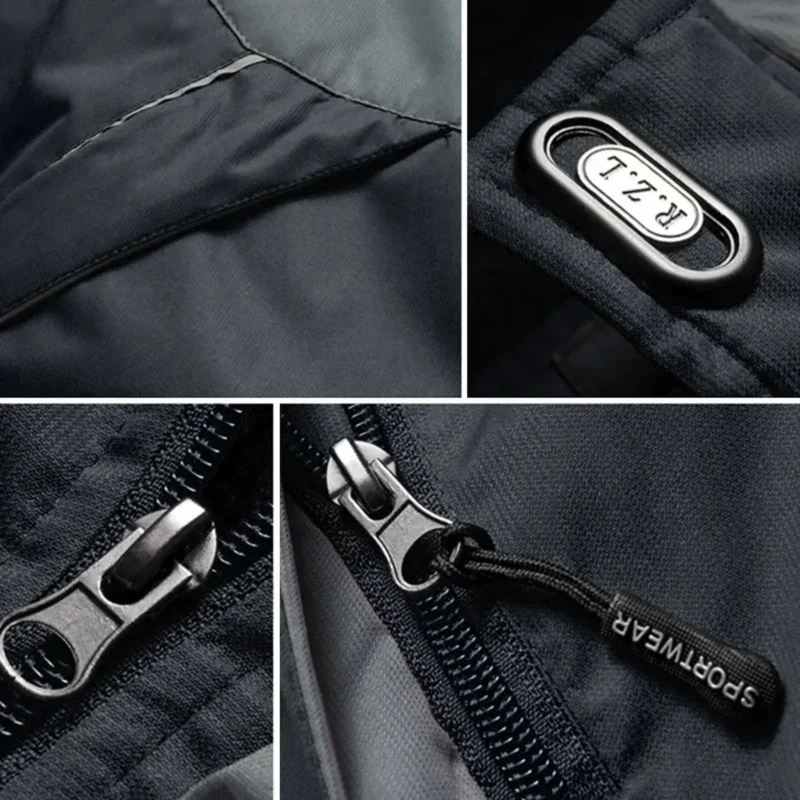 Tractors Outdoor Charging Suit, Exclusive Logo Fleece Truckket For Car Fans HFLJ0112312132 - Black - Image 3