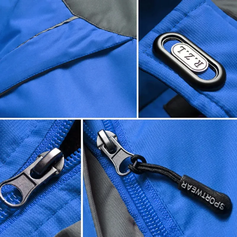 Tractors Outdoor Charging Suit, Exclusive Logo Fleece Truckket For Car Fans HFLJ0112312132 - Blue - Image 3