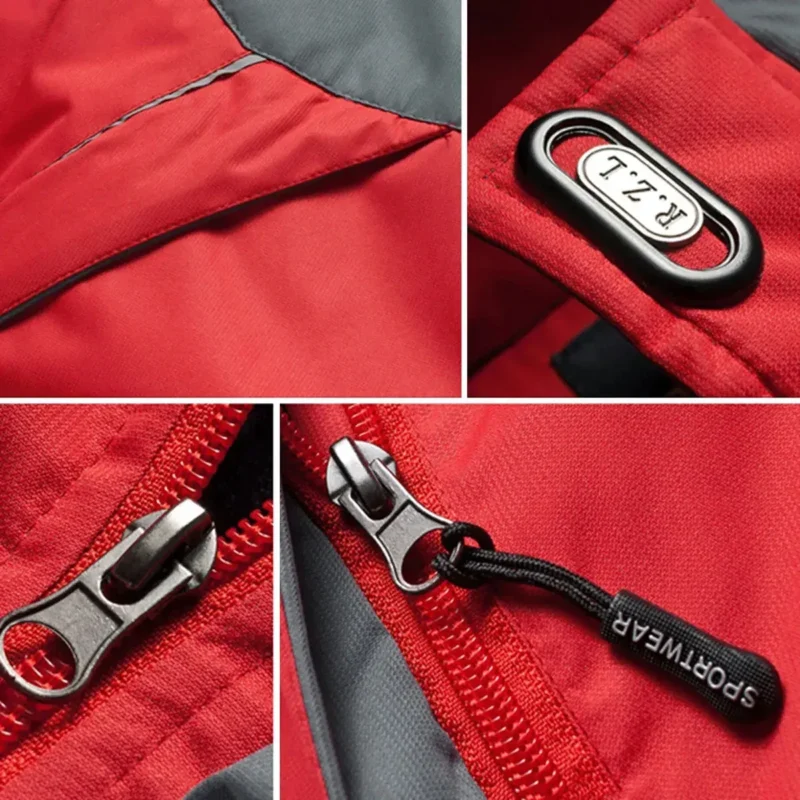 Tractors Outdoor Charging Suit, Exclusive Logo Fleece Truckket For Car Fans HFLJ0112312132 - Red - Image 3