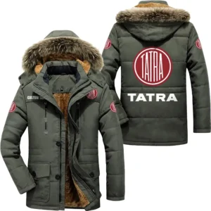 Tractors Parka hoodie, Coat with Hood Exclusive Logo For Car Motorcycles Lovers CAR7002082217 - Army Green