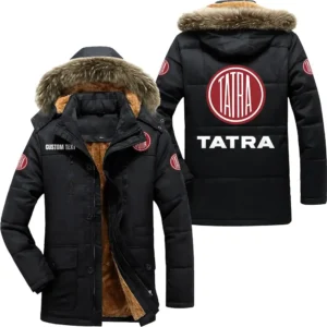 Tractors Parka hoodie, Coat with Hood Exclusive Logo For Car Motorcycles Lovers CAR7002082217 - Black