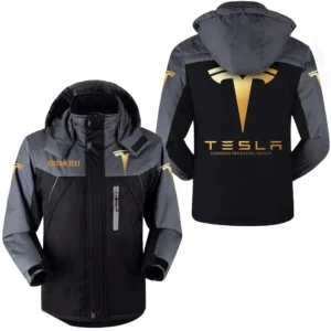 Auto Motors Outdoor Charging Suit, Exclusive Logo Fleece Truckket For Car Fans HFLJ0112312133 - Black