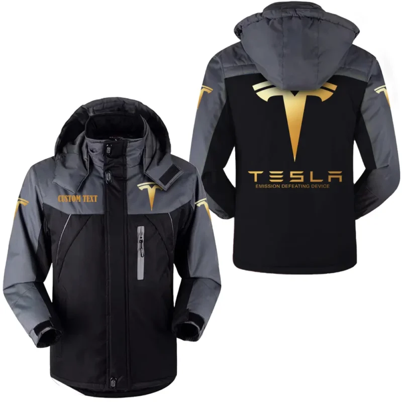 Auto Motors Outdoor Charging Suit, Exclusive Logo Fleece Truckket For Car Fans HFLJ0112312133 - Black