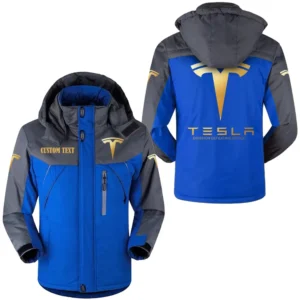 Auto Motors Outdoor Charging Suit, Exclusive Logo Fleece Truckket For Car Fans HFLJ0112312133 - Blue