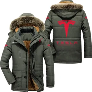 Auto Motors Parka hoodie, Coat with Hood Exclusive Logo For Car Motorcycles Lovers CAR7002082218 - Army Green