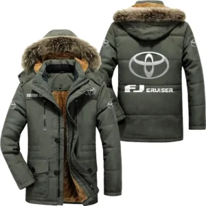 Car Parka hoodie, Coat with Hood Exclusive Logo For Car Motorcycles Lovers CAR7002082222 - Army Green