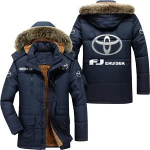 Car Parka hoodie, Coat with Hood Exclusive Logo For Car Motorcycles Lovers CAR7002082222 - Navy