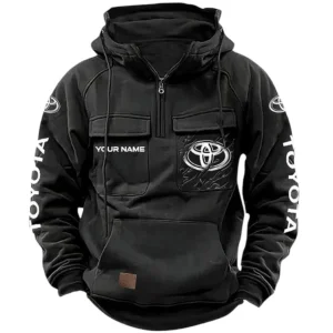 Auto Hoodie Tactical Quarter Zip, Hoodie Exclusive Logo For Auto Lovers CAR164022425158 - Black
