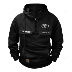 Auto Vintage Auto Hoodie Tactical Quarter Zip, Hoodie Exclusive Logo For Auto Vintage Auto Lovers - Black CAR109021425345-2