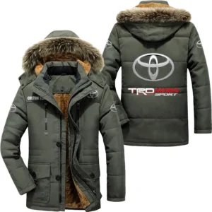 Auto trd Parka hoodie, Coat with Hood Exclusive Logo For Car Motorcycles Lovers CAR7002082232 - Army Green