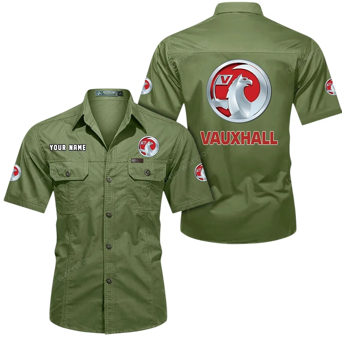 Tractor Lovers Gift Short Sleeved Shirt, Button Up Shirt Exclusive Logo For Car Owners CAR444052625930 - Fruit Green