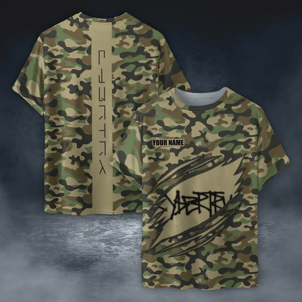 Truck Fans Gift T-Shirt, Shirt Camo Style For Car Owners, Custom Name CAR210040825743