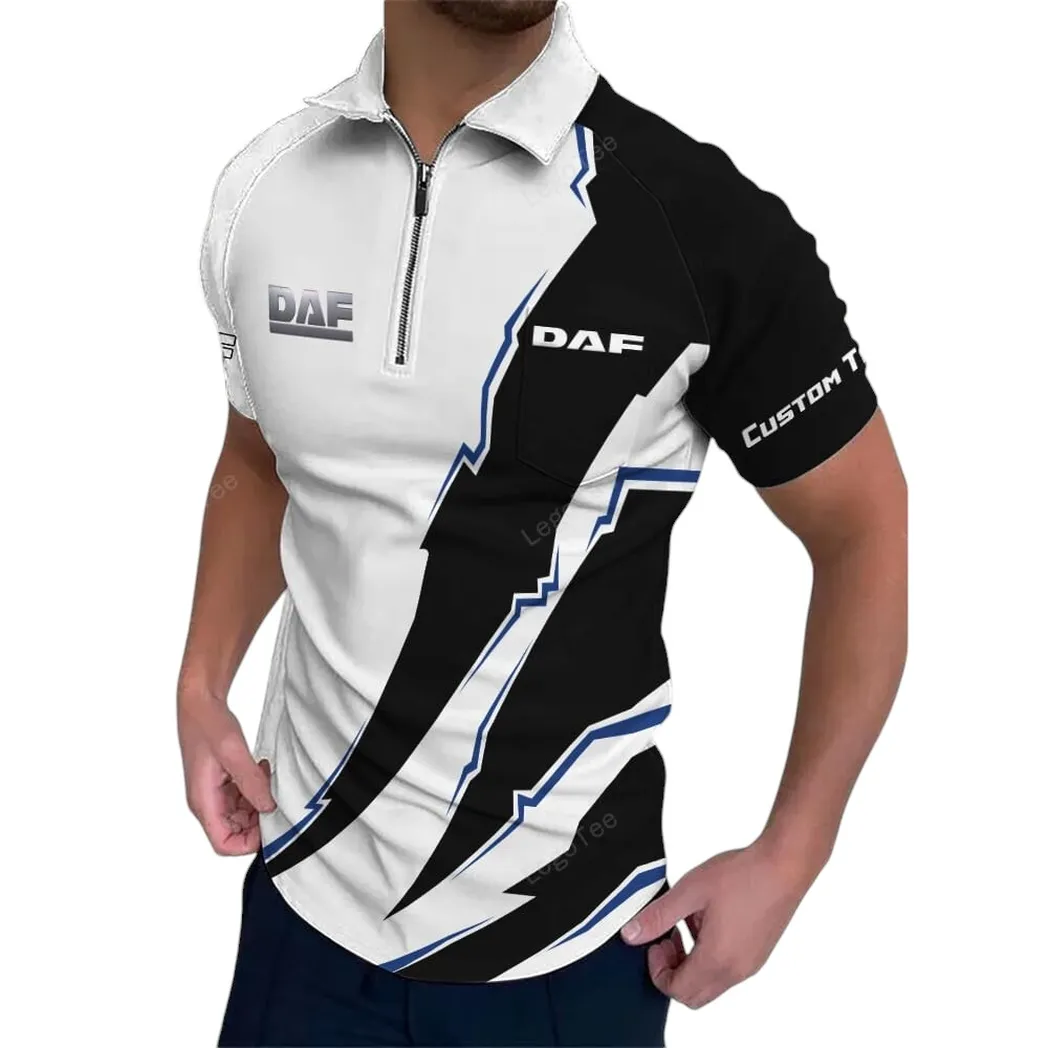 Truck Fans Gift Zipper Polo Shirt, Shirt Exclusive Logo For Truck Lovers CAR128021025078