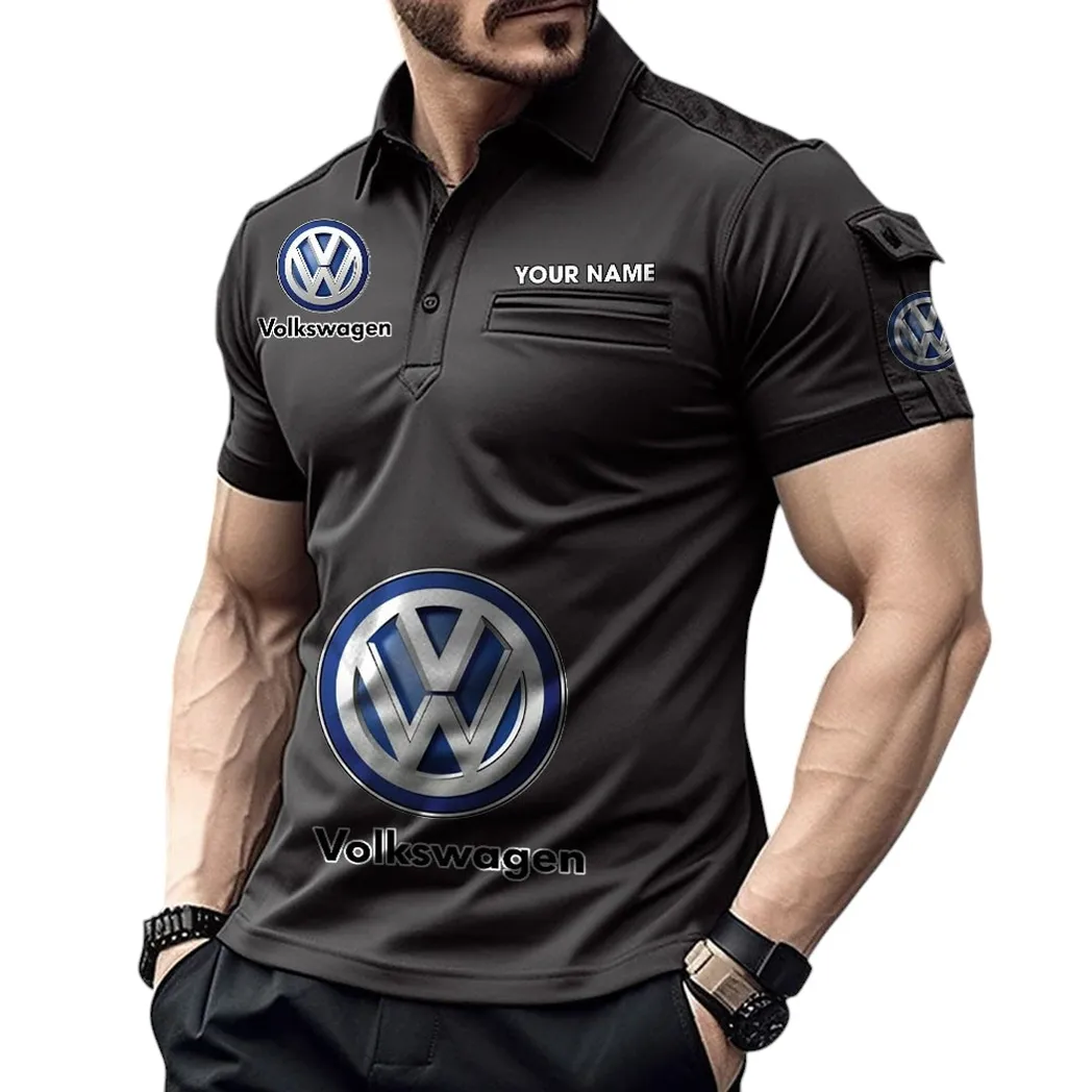 Truck Off-Road Fans Gift Pocket Polo Shirt, Polo Shirt Exclusive Logo For Truck Off-Road Fan, Custom Name CAR450051325397 - Black