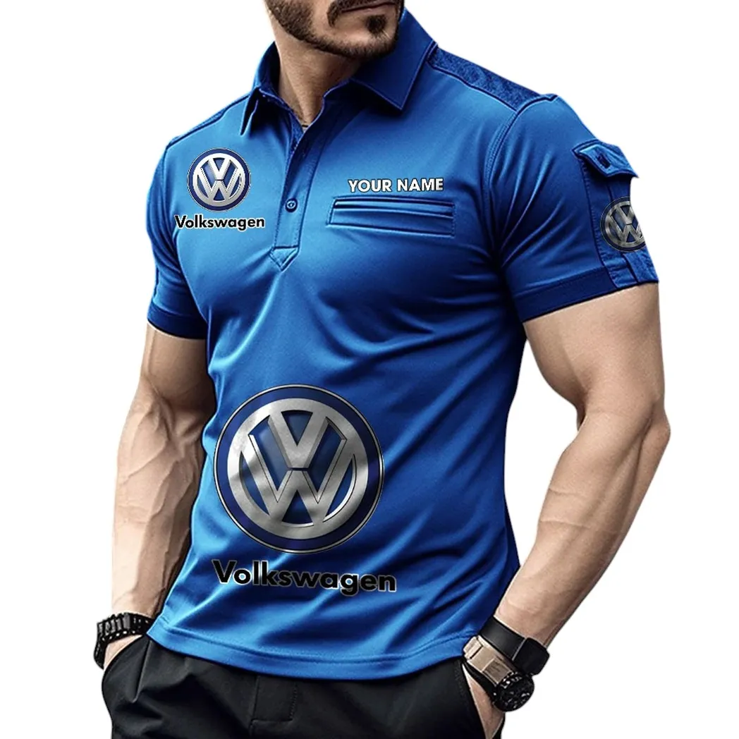 Truck Off-Road Fans Gift Pocket Polo Shirt, Polo Shirt Exclusive Logo For Truck Off-Road Fan, Custom Name CAR450051325397 - Blue