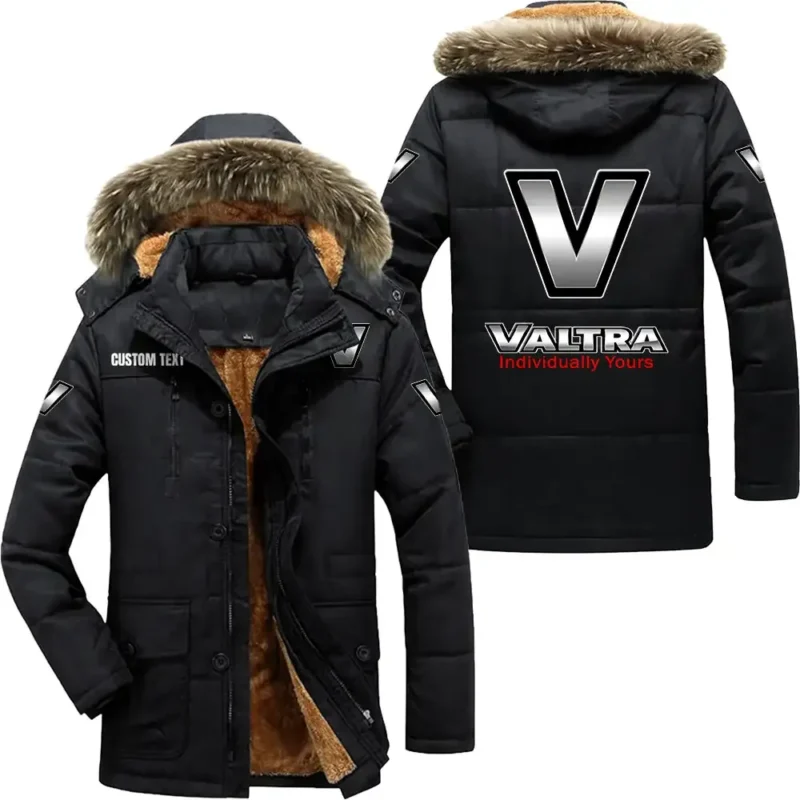 Tractor Parka hoodie, Coat with Hood Exclusive Logo For Car Motorcycles Lovers CAR7002082237 - Black