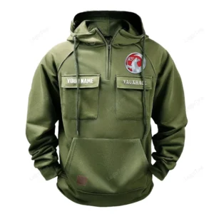 Car Hoodie Tactical Quarter Zip, Hoodie Exclusive Logo For Car Lovers - Army Green CAR109021425409-1