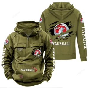 Car Hoodie Tactical Quarter Zip, Hoodie Exclusive Logo For Car Lovers - Army Green CAR122021425067-1