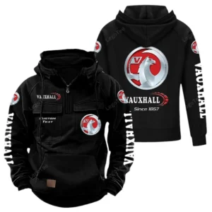 Car Hoodie Tactical Quarter Zip, Hoodie Exclusive Logo For Car Lovers - Black CAR96021425733-2