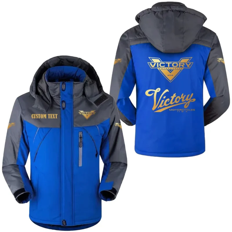 Motorcycles Outdoor Charging Suit, Exclusive Logo Fleece Truckket For Car Fans HFLJ0112312143 - Blue